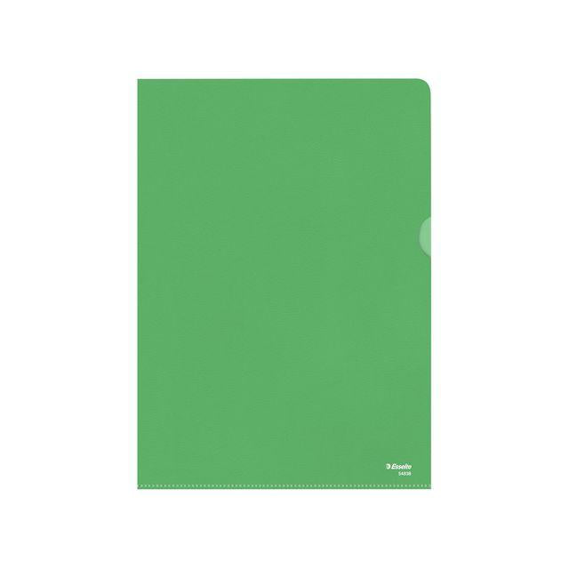 File folder ESSELTE A4 0,11 green 100/pack