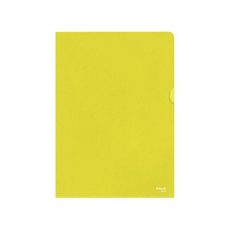 Folder ESSELTE A4 0,11 yellow 100/pack