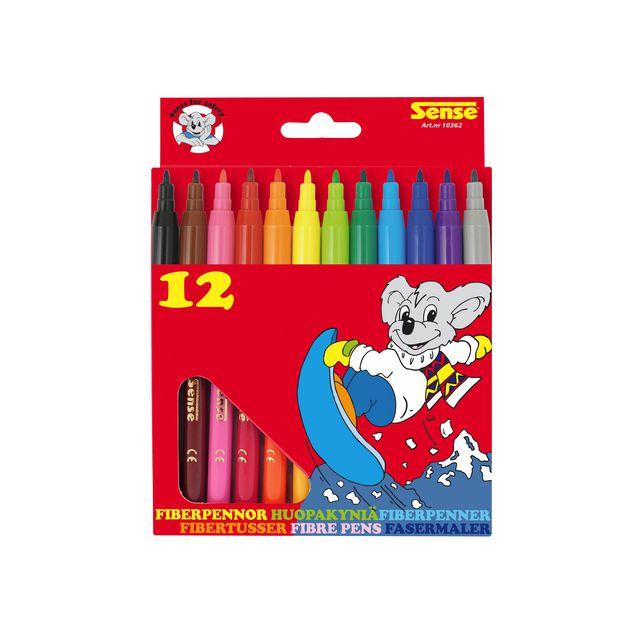 Fibre pen SENSE 12 colours