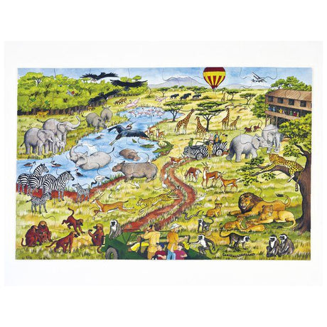 Floor puzzle africa 60x40cm