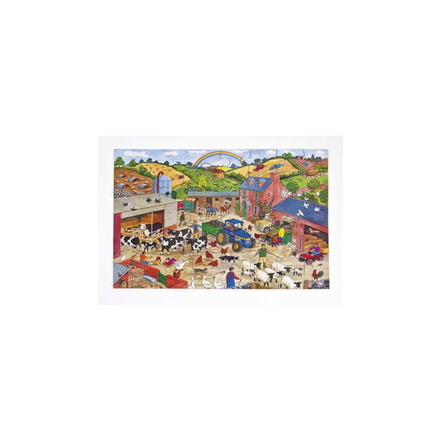 Floor puzzle farmhouse 60x40cm