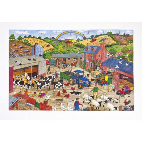 Floor puzzle farmhouse 60x40cm