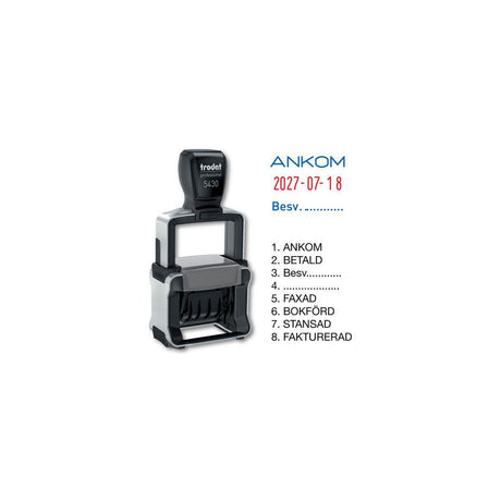 Stamp TRODAT 5430/L Dat with standard text