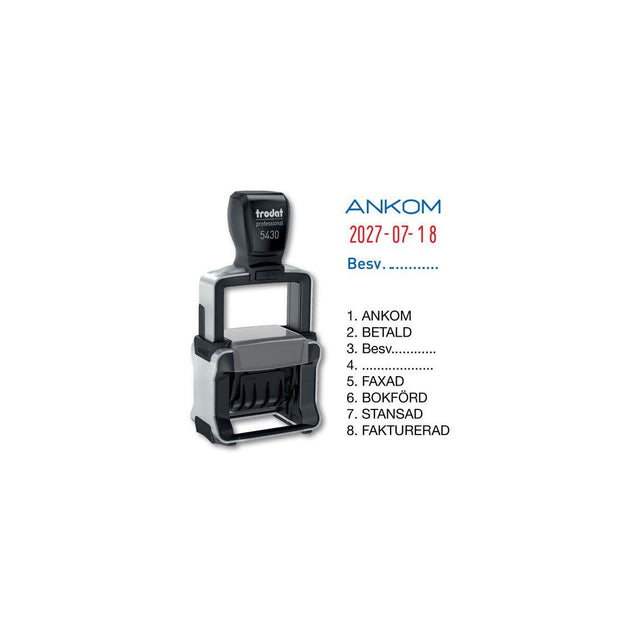 Stamp TRODAT 5430/L Dat with standard text