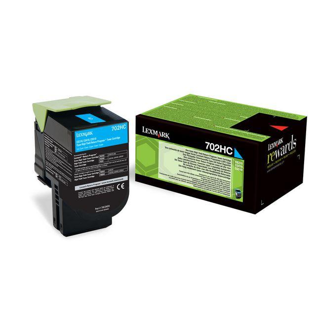 Toner LEXMARK 70C2HC0 702HC 3K cyan