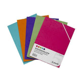 Rubber band folder 3 flap A4 black colour 5/pc