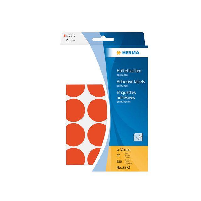 Label HERMA Allround 32mm red 480/pc