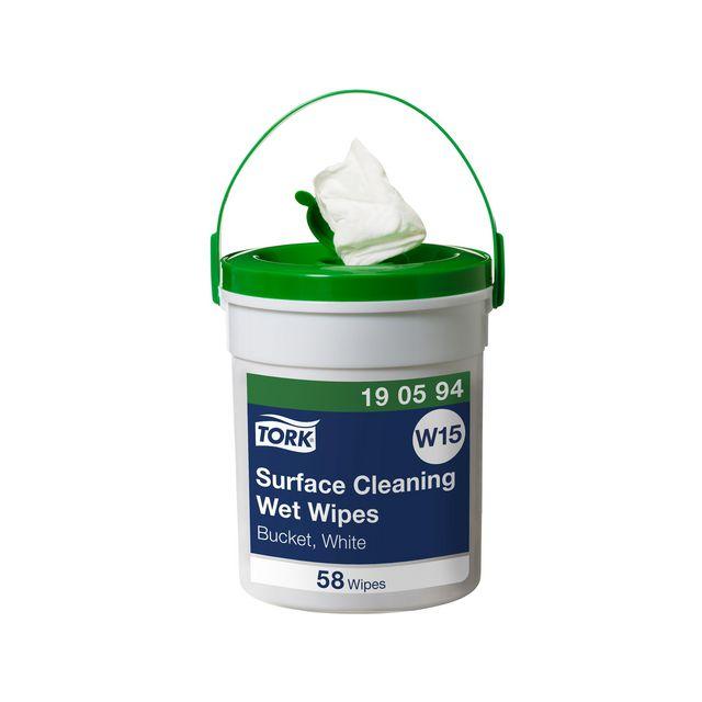 Wet wipe TORK Pre W15 surface cleaning 58/pack