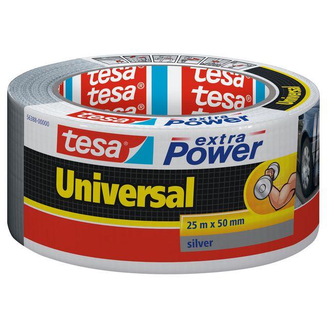 Duct tape TESA Extra Power 50mmx25m silver