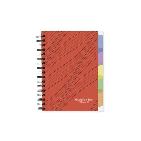 A5 70g pad 150 sheets with 5 dividers