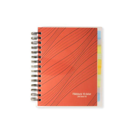 A5 pad 70g 200 sheets 10 dividers