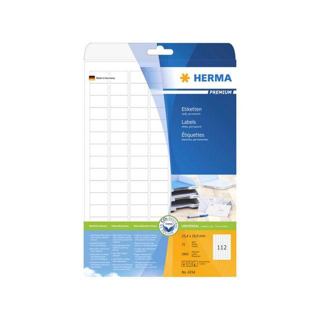 HERMA Premium label 25.4x16.9mm2800/pack
