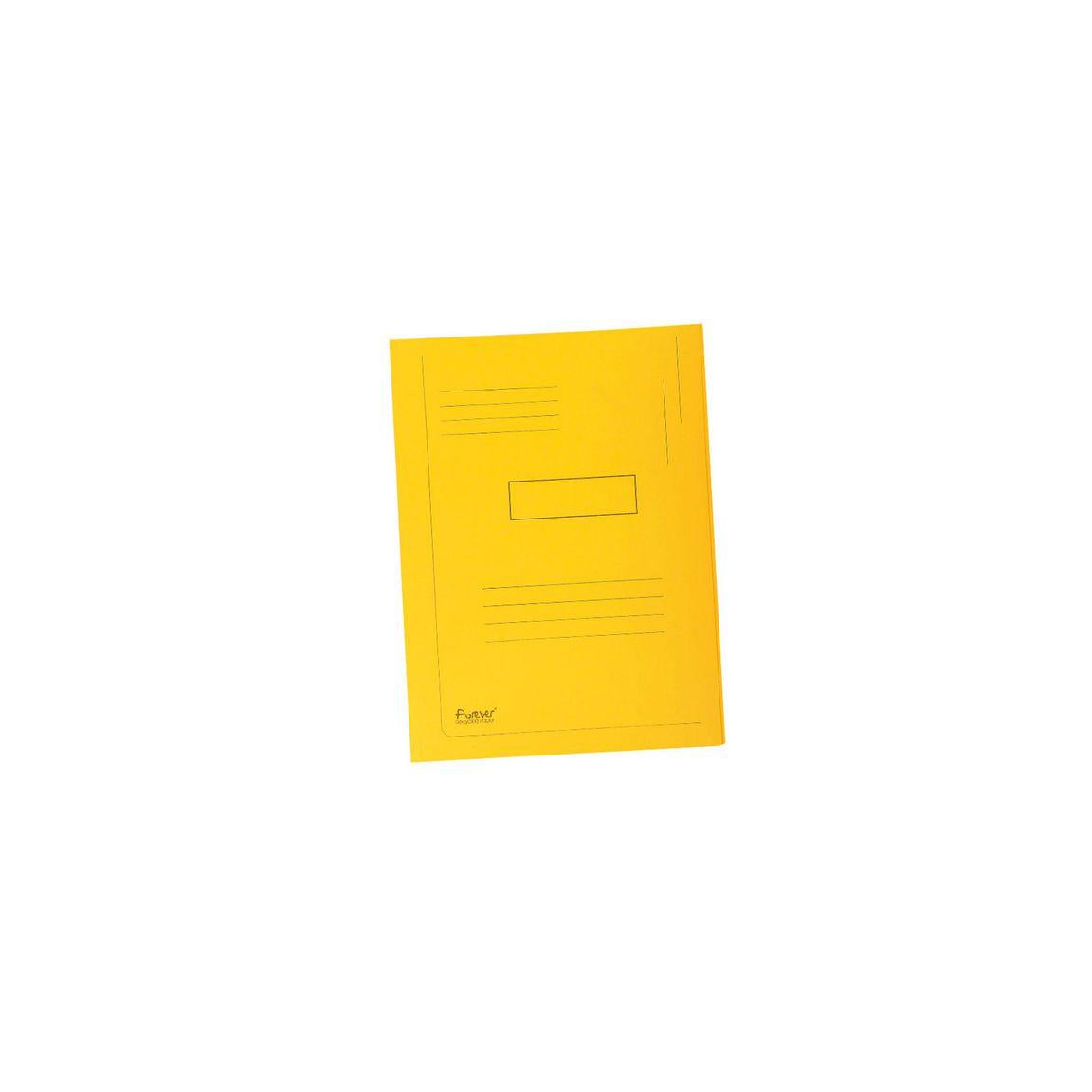 Folder EXACOMPTA 2 flap 280g A4 yellow