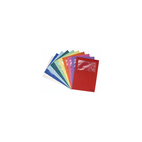 Folder with window EXACOMPTA black 10/pc