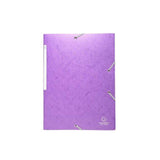 Rubber band folder 3 flap A4 600g purple