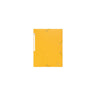 Rubber band folder 3 flap A4 600g yellow