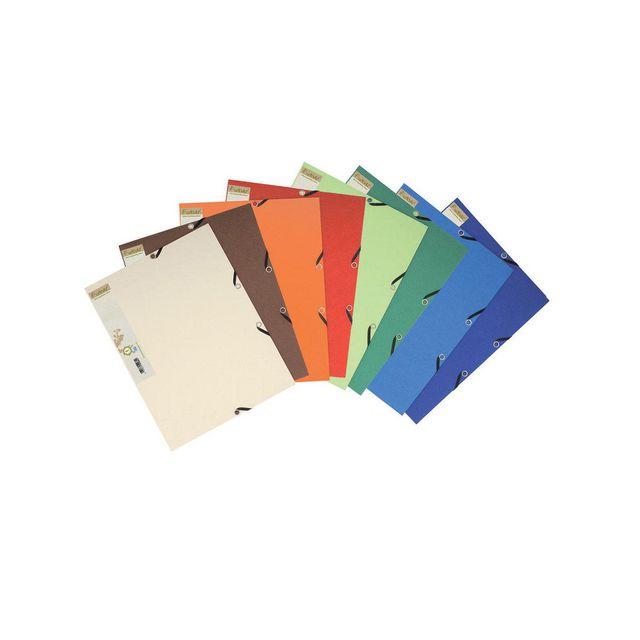 Rubber band folder FOREVER cardboard 3-cl black