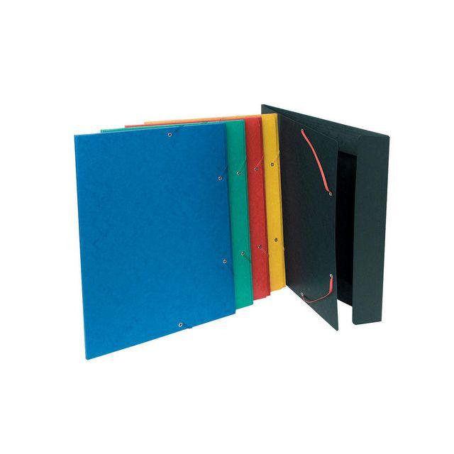 Rubber band folder 3 flap A3 600g black