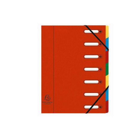 Sorting folder EXACOMPTA 7-tab red