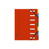 Sorting folder EXACOMPTA 7-tab red