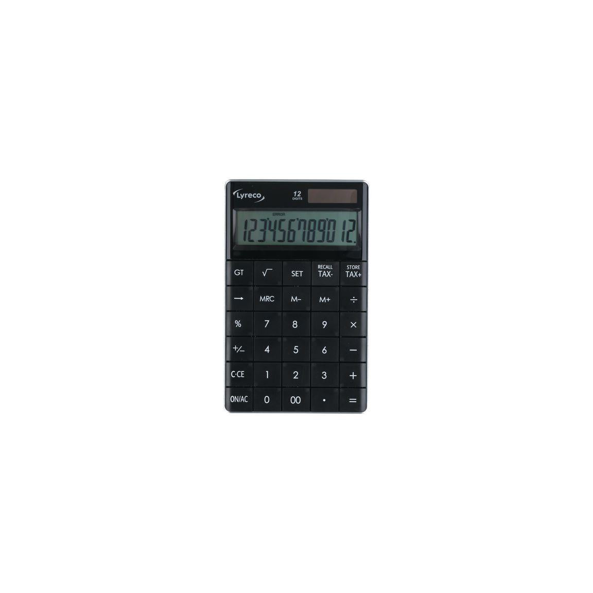 Desk calculator LYRECO 1589 12 digits sva