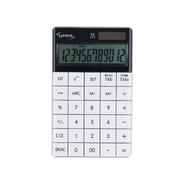 Desk calculator LYRECO 1589 12 digits white