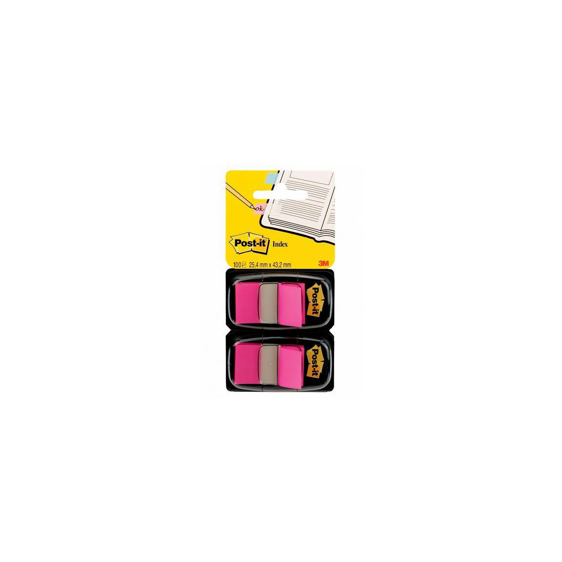 Index POST-IT 25,4x43,2mm cherry 100/pc