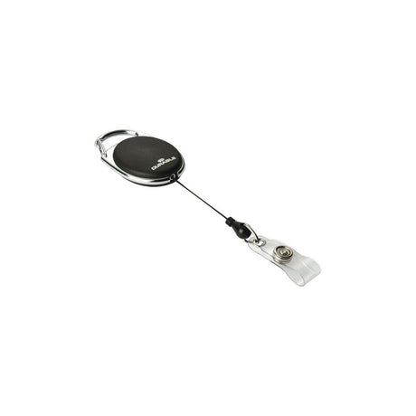 Card holder DURABLE yoyo black button10/pack
