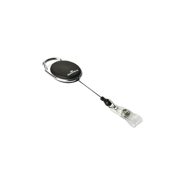 Card holder DURABLE yoyo black button10/pack