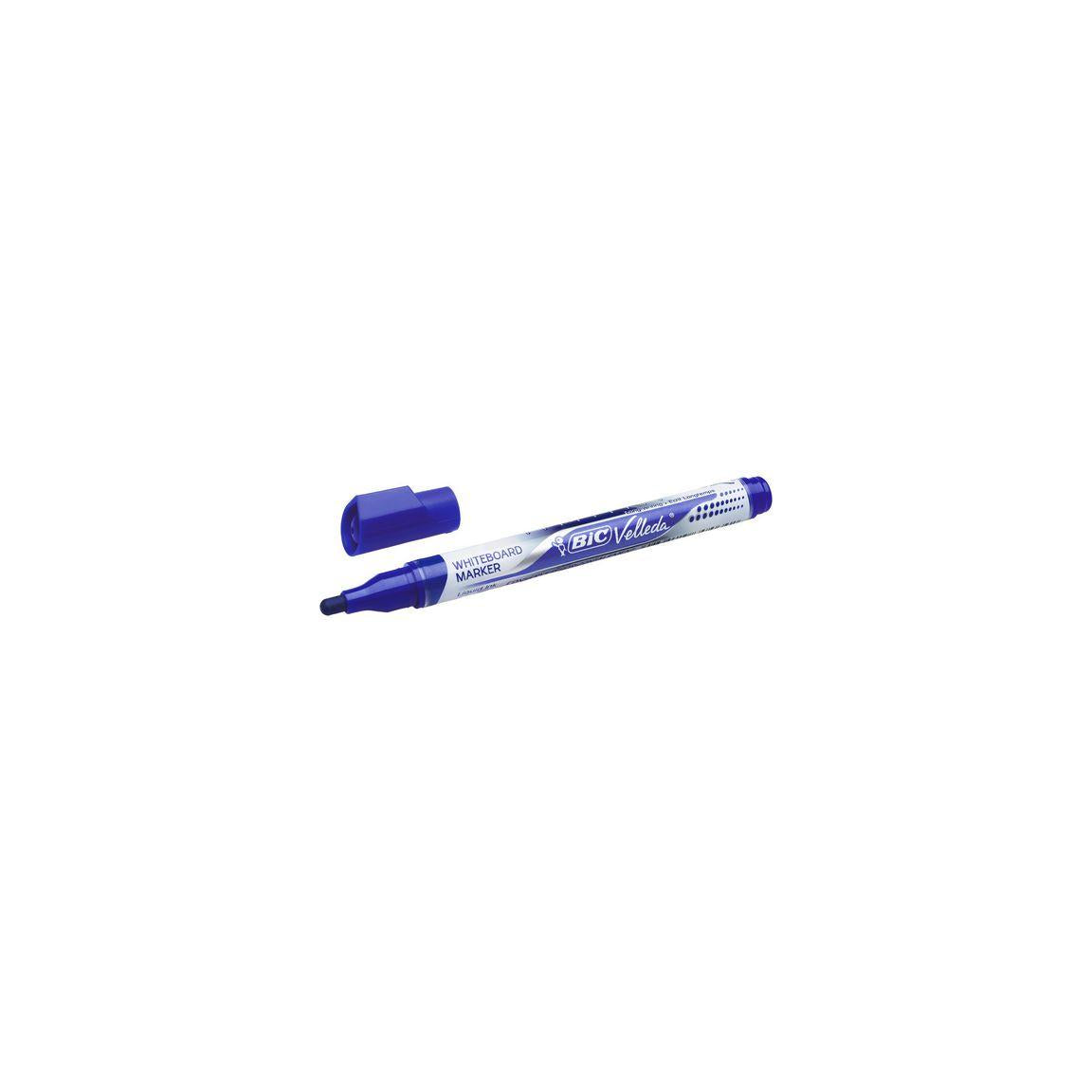 Whiteboard pen BIC Velleda liq B12 blue