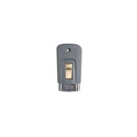 Click scraper with rubber without blade