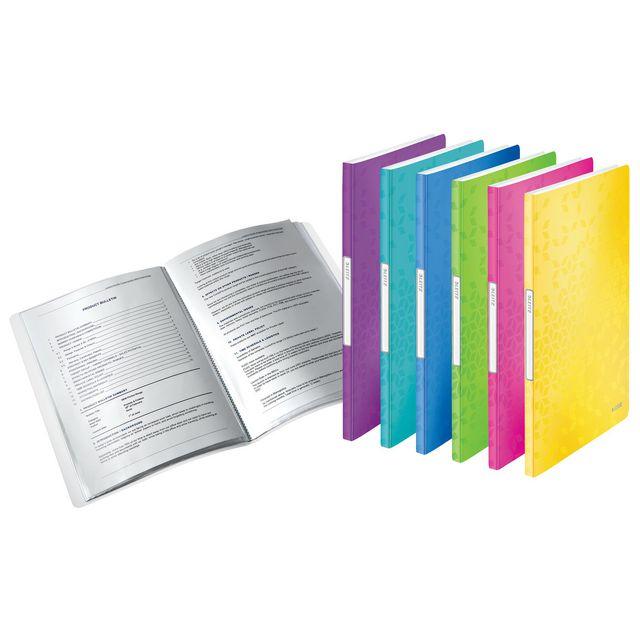 Demo binder LEITZ WOW PP 40-f f.colour 6/pc