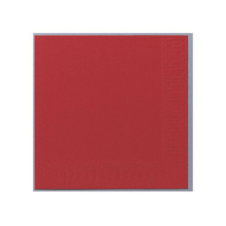 Napkin 3-ply 24x24cm red 250/pack