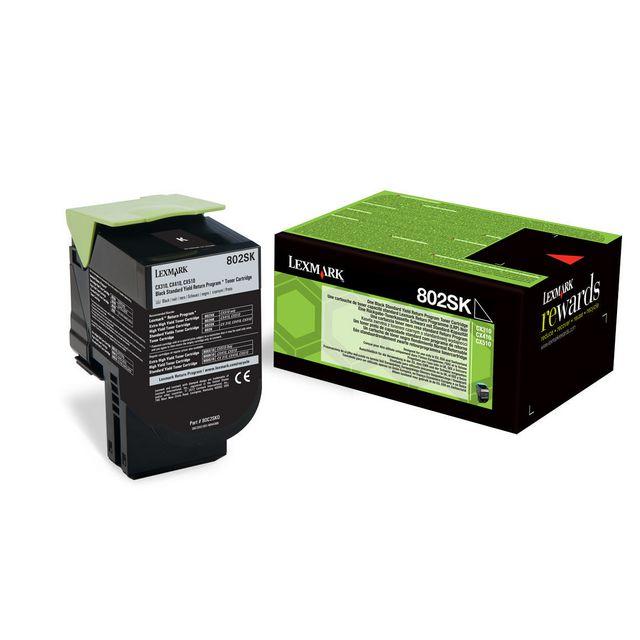 Toner LEXMARK 80C2SK0 802SK 2,5K black