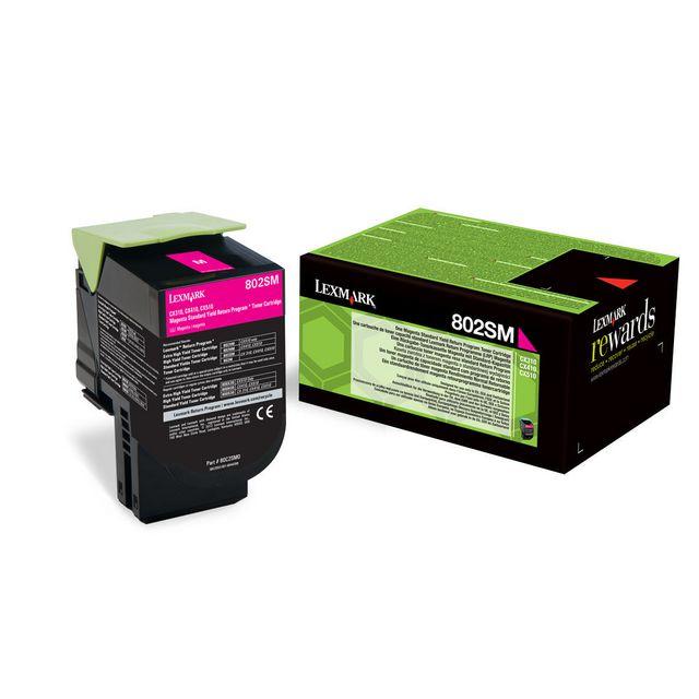 Toner LEXMARK 80C2SM0 802SM 2K magenta