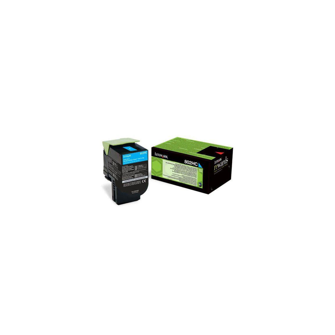 Toner LEXMARK 80C2HC0 802HC 3K cyan