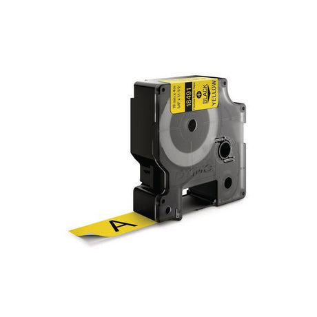 Tape Rhino flex nylon 19mm black on yellow