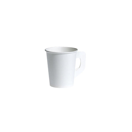 Paper cup with ear white 18 cl 80/pc