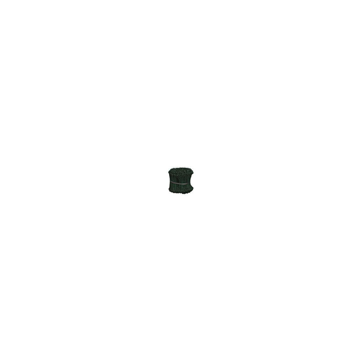 Sacking wire plasticised green 15 cm 1000/pc
