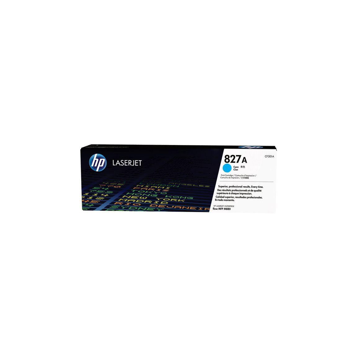 Toner HP CF301A 827A 32K cyan