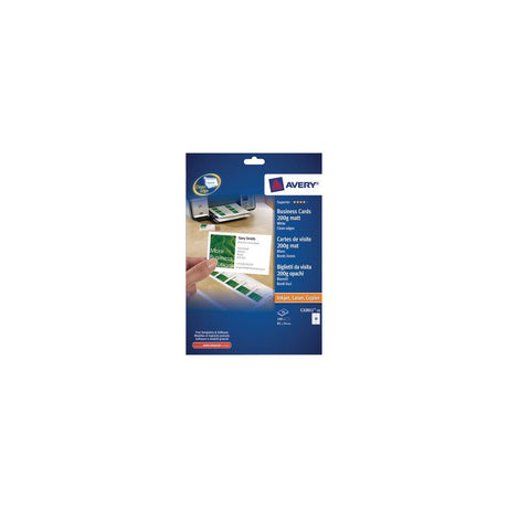 Business card AVERY matt, 200g, 85x54mm