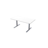 Table El 160x80cm white laminate/grey