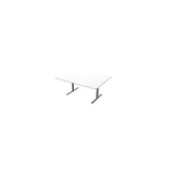 Table El left 160x120cm white lamb/grey