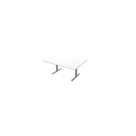 Table El left 160x120cm white lamb/grey