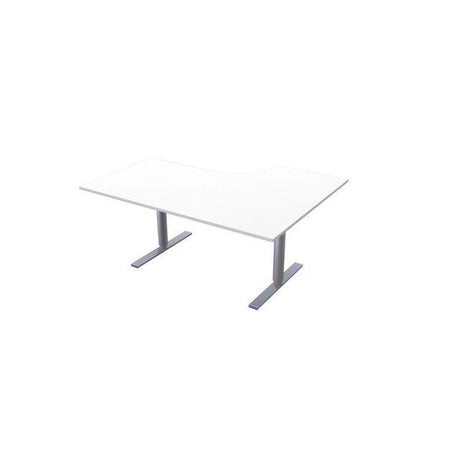 Table El left 160x120cm white lamb/grey