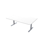 Table El left 200x120cm white lamb/grey
