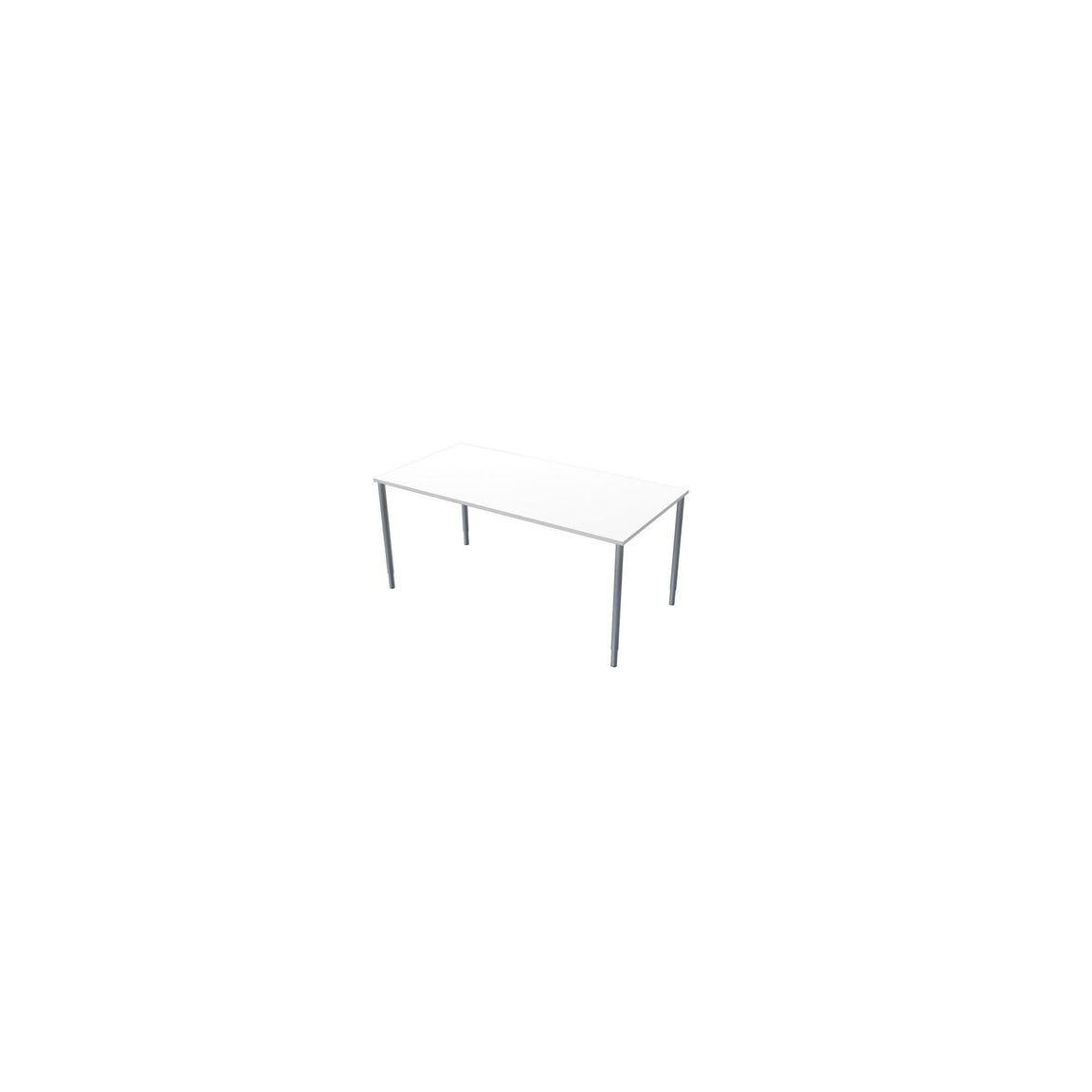 Table frist 160x80cm white laminate/grey