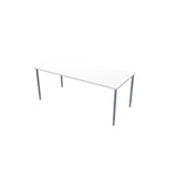 Table frist 180x80cm white laminate/grey