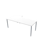 Table right 200x120cm white laminate/grey
