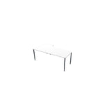 Table right 200x120cm white laminate/black